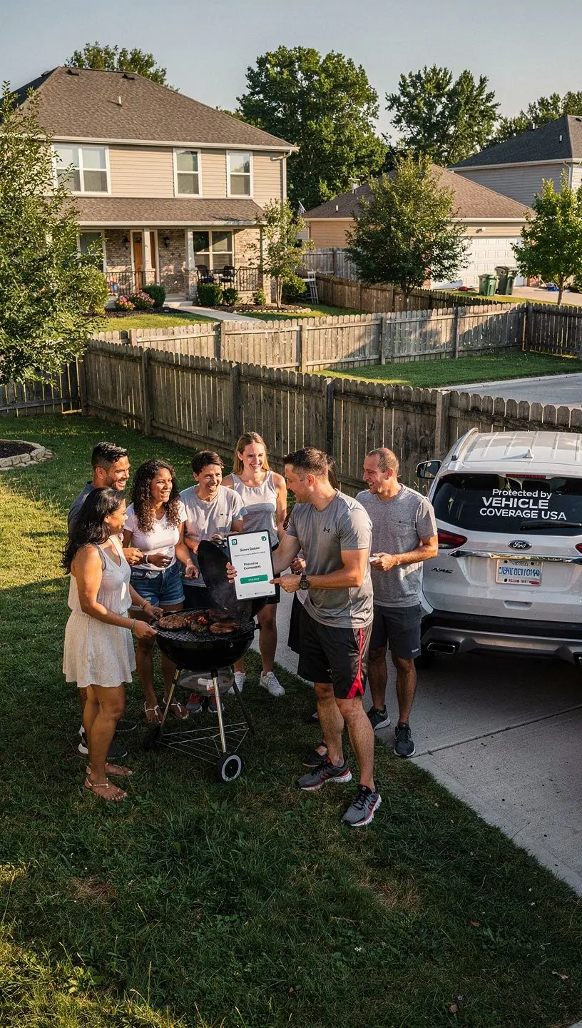 Автомобиль, поврежденный в результате аварии, с указанием ответственности.