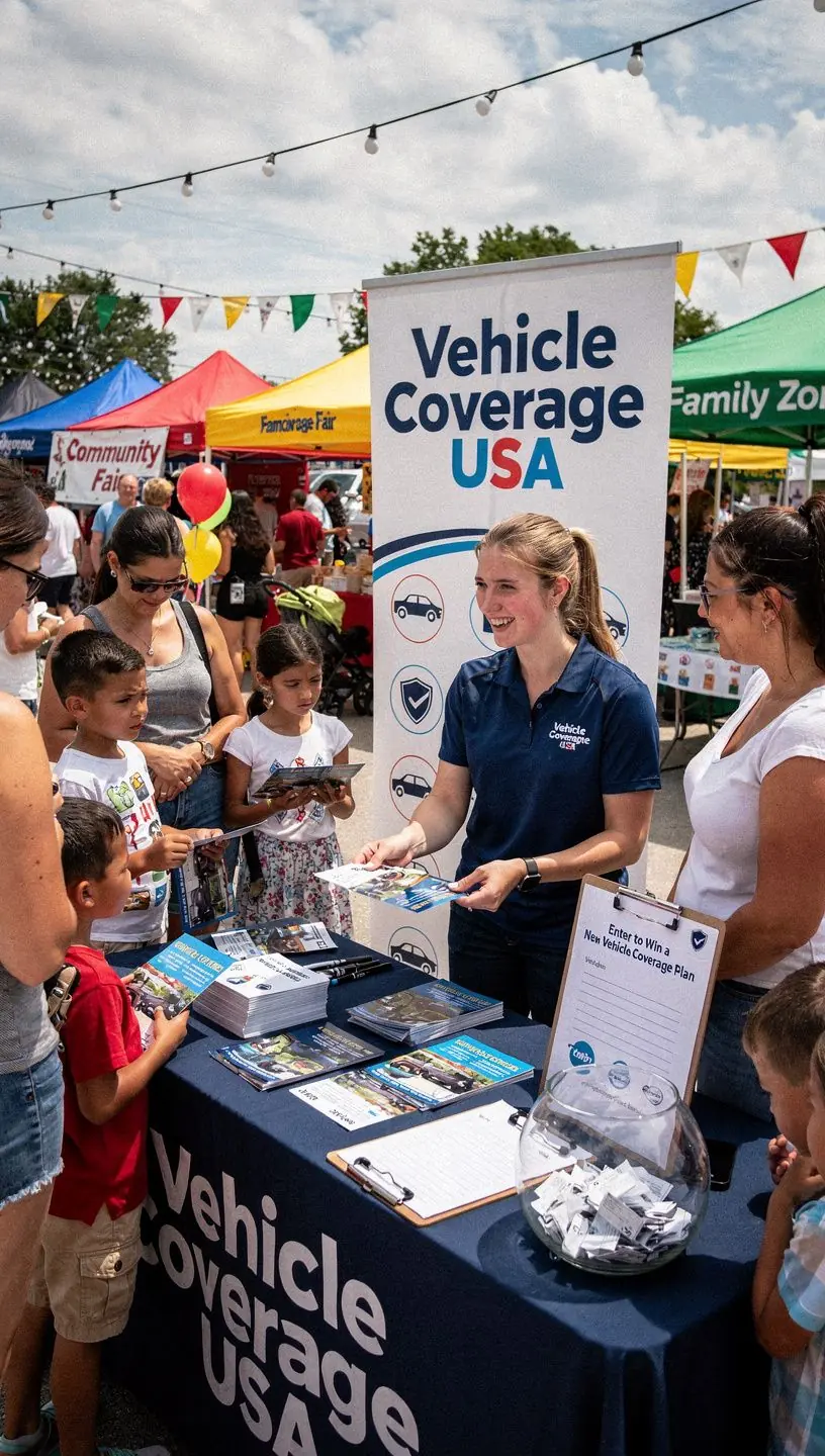 Автомобиль, защищенный страховкой, стоящий на фоне живописного пейзажа.
